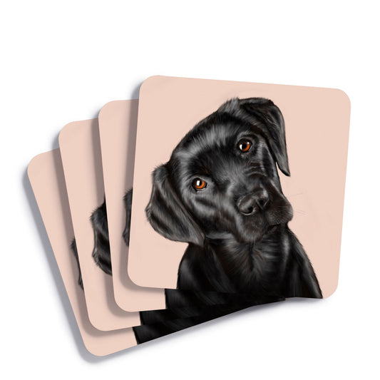 Black Labrador Drinks Coaster