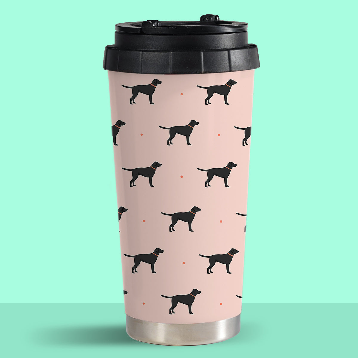 Black Labradors Travel Mug