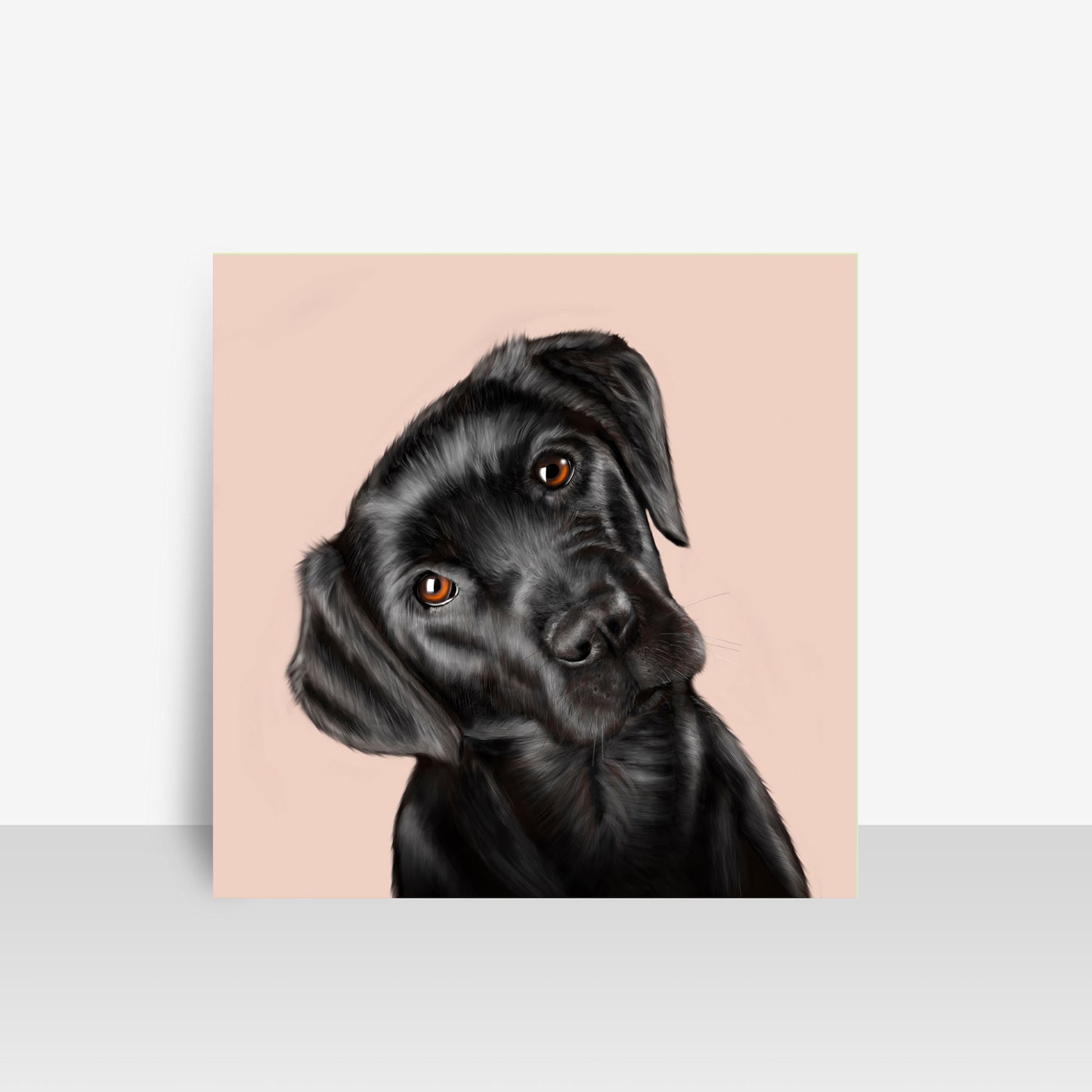 Black Labrador Art Board