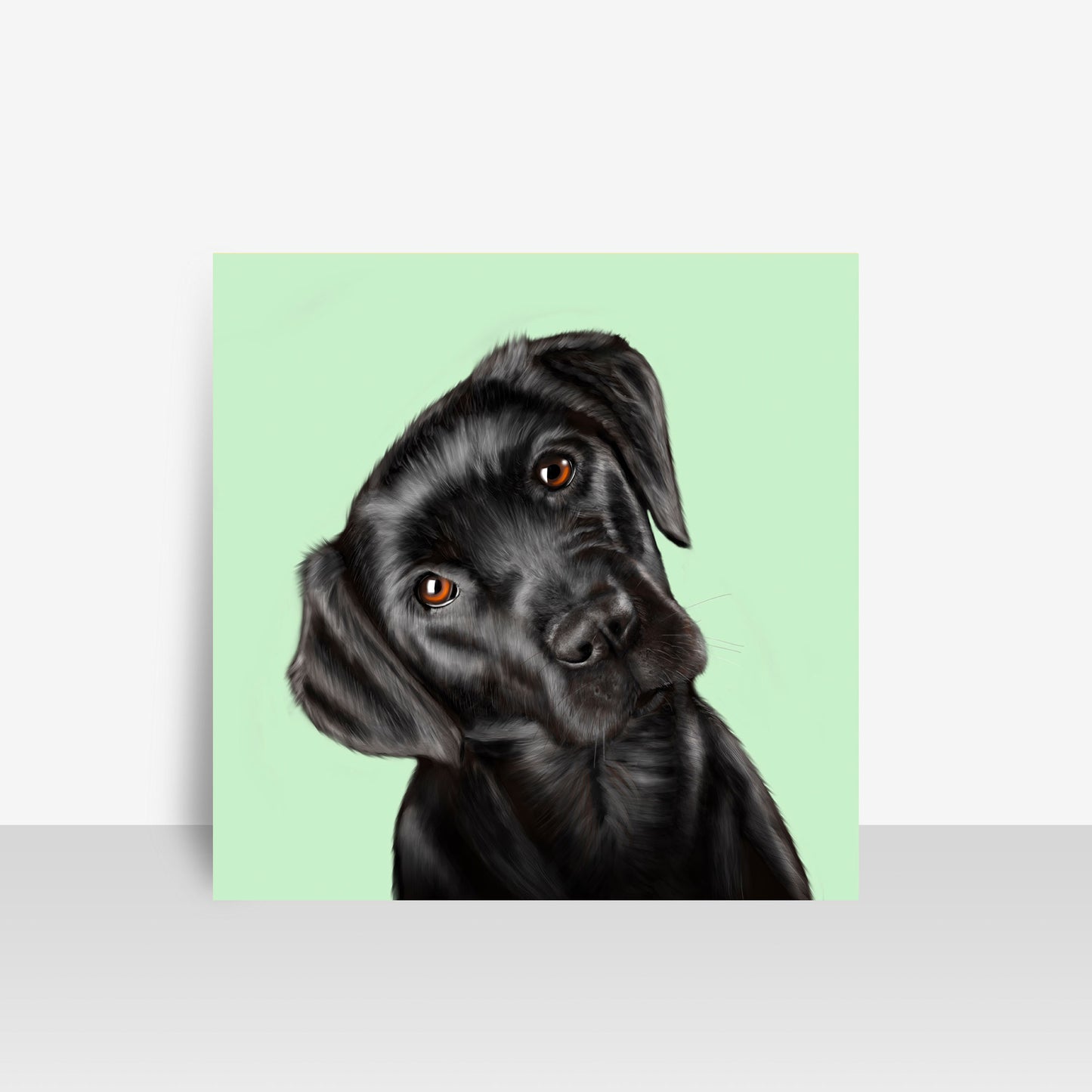 Black Labrador Art Board