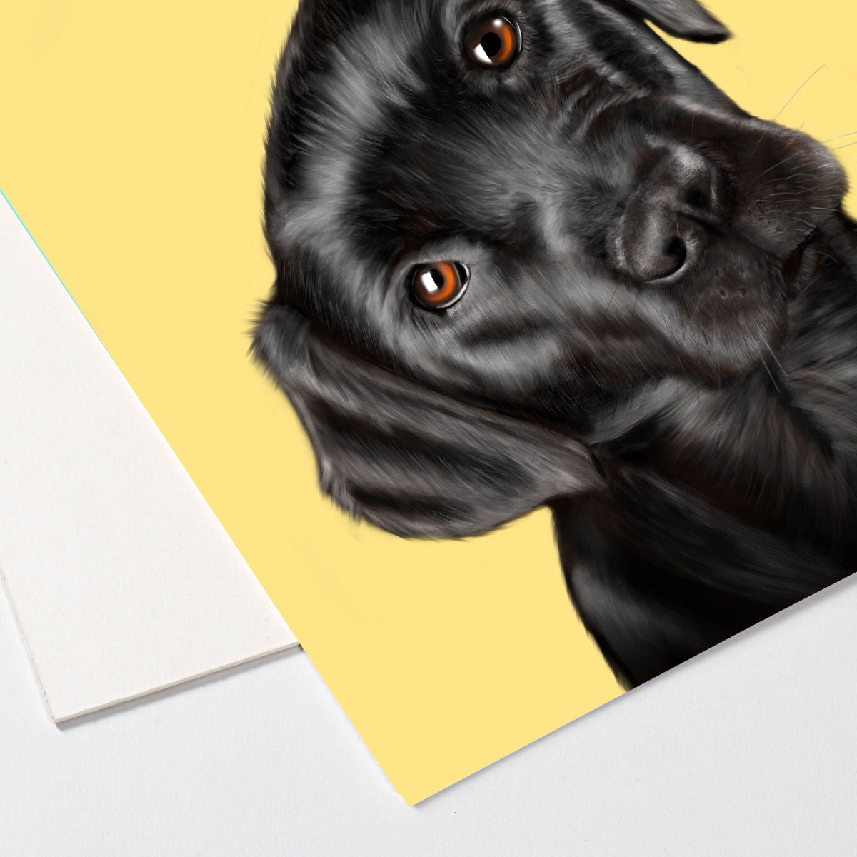 Black Labrador Art Board