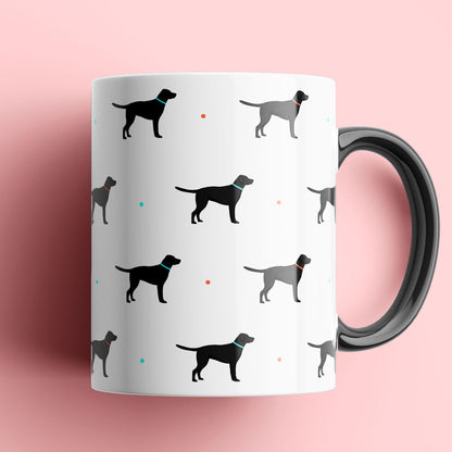 Black Labrador Patterned Mug