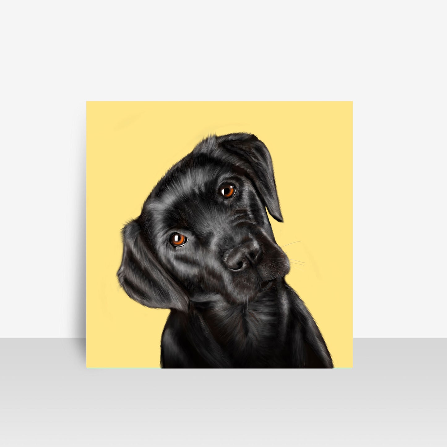 Black Labrador Art Board