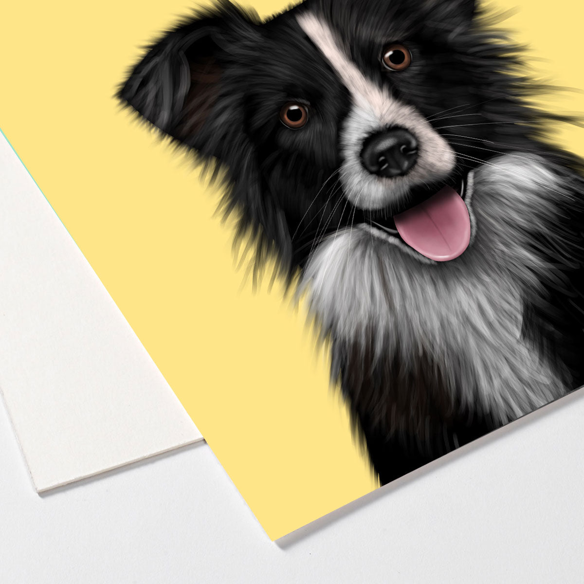 Border Collie Art Board