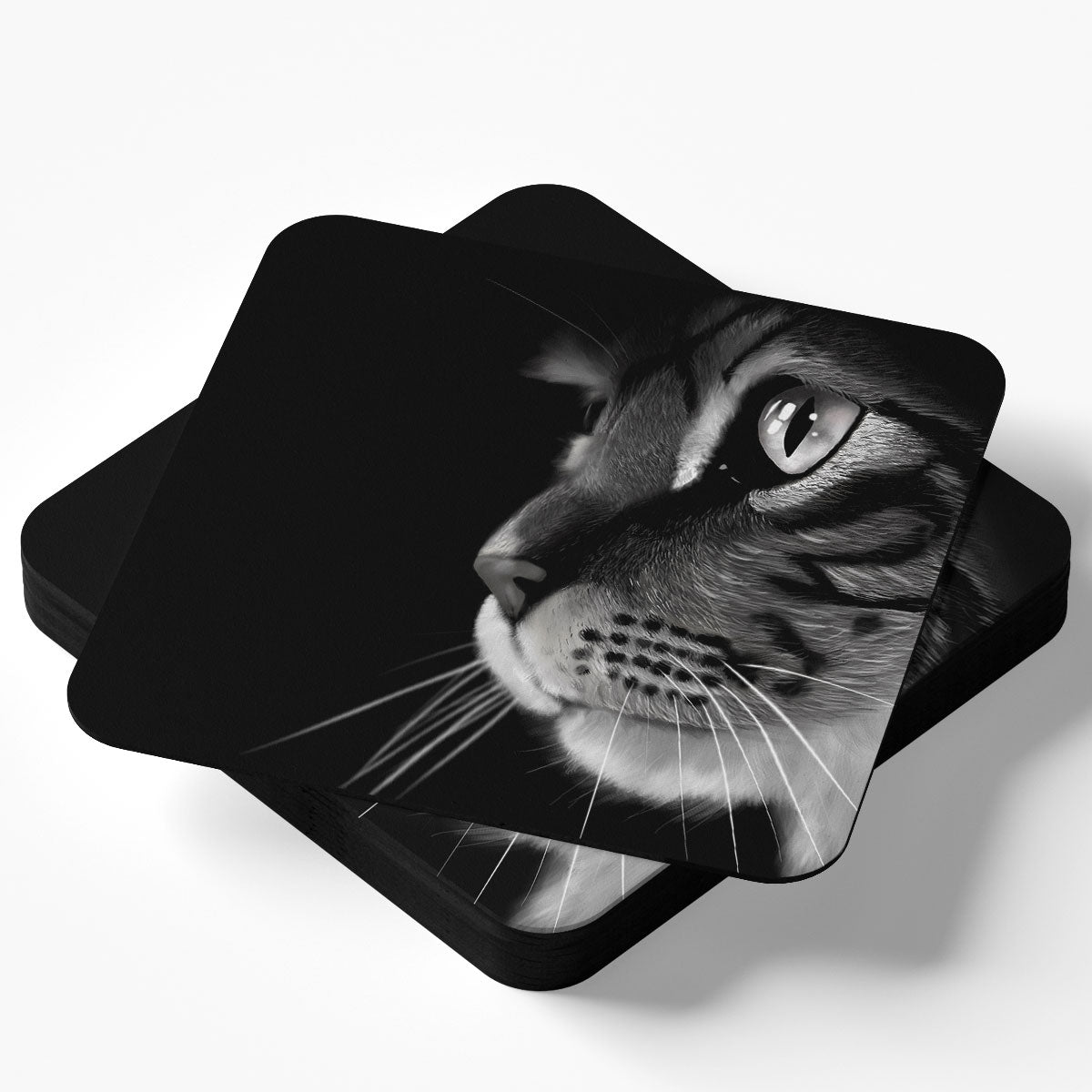 Cat Portrait Drinks Coaster