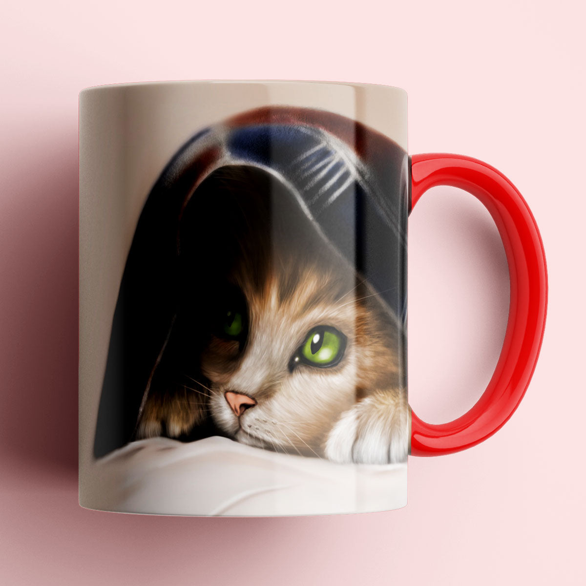 Kitten Under Blanket Mug