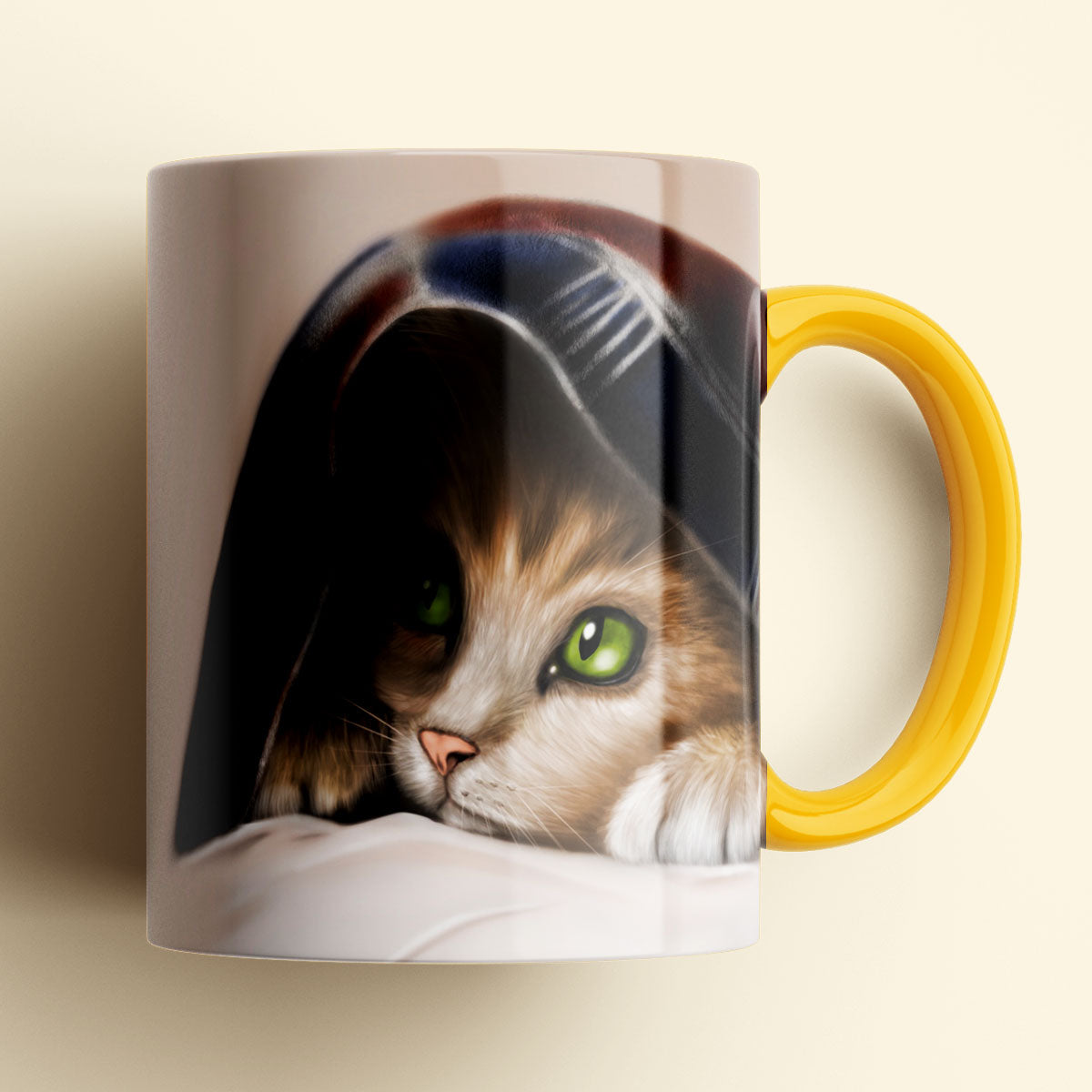 Kitten Under Blanket Mug