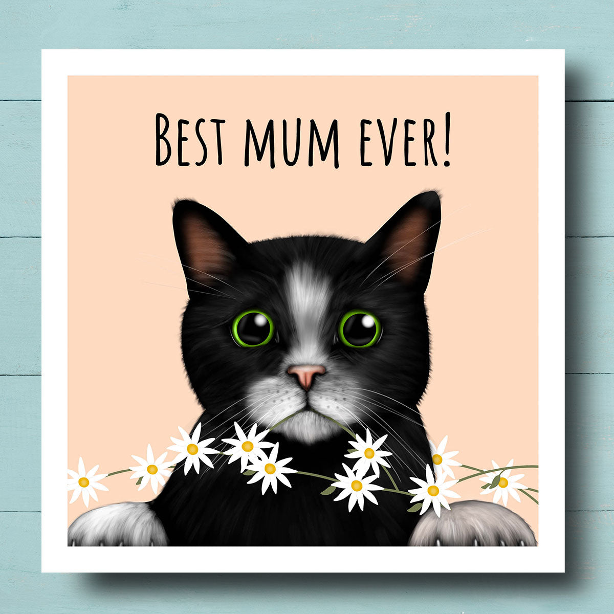 Cat "Best Mum Ever" Card