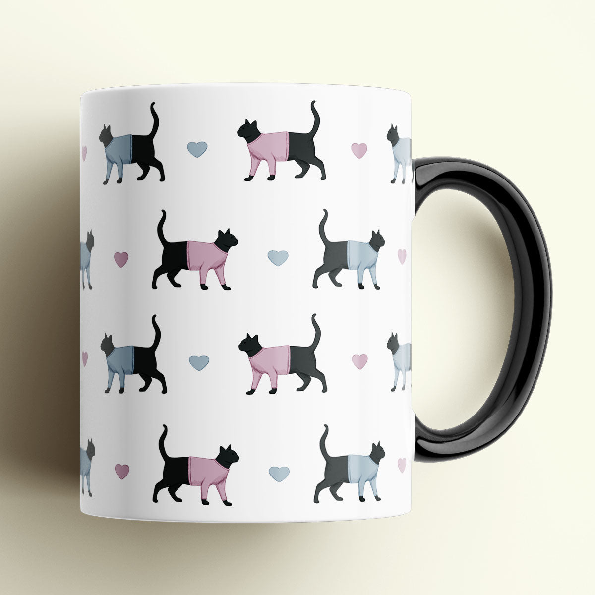 Cats and Hearts Mug