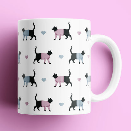 Cats and Hearts Mug