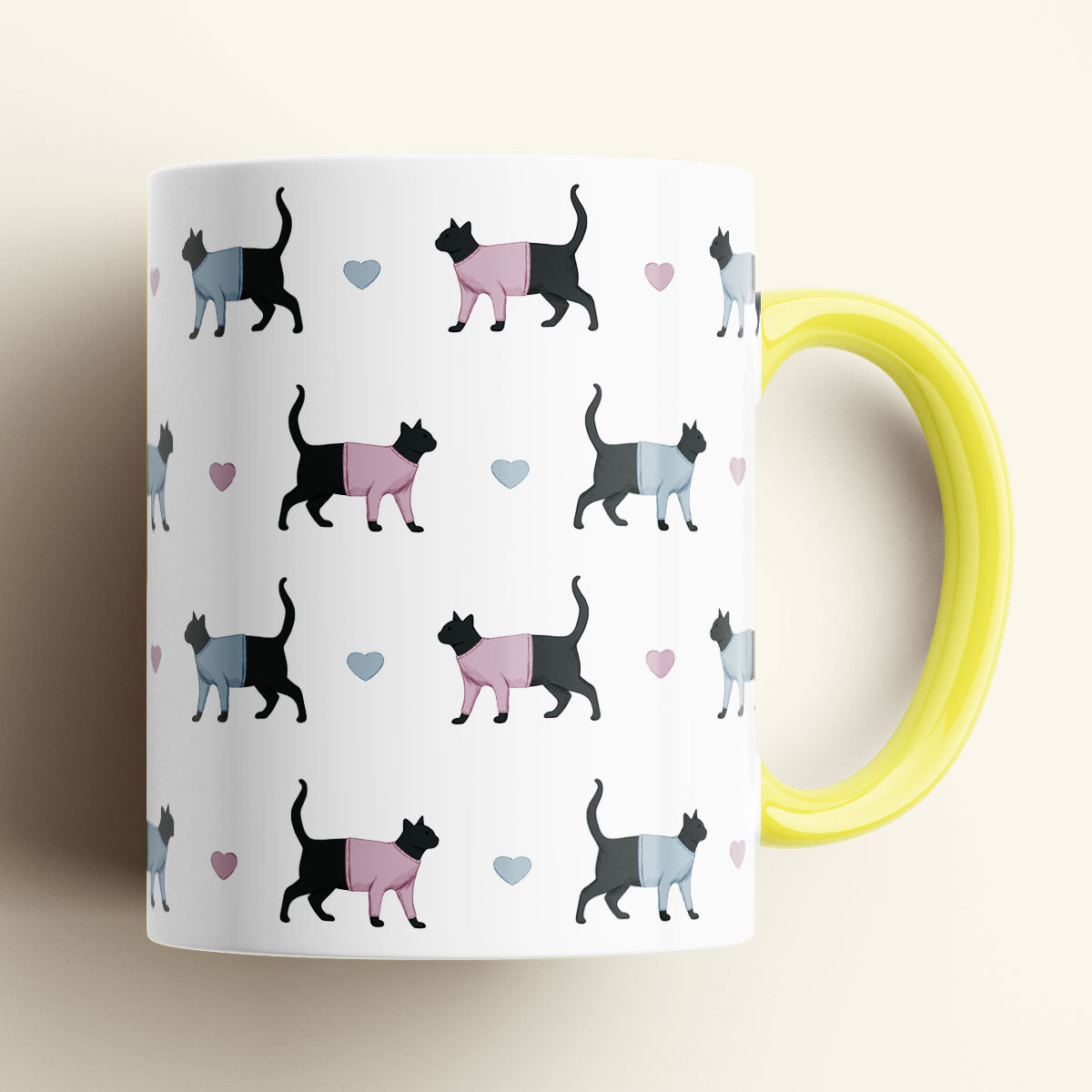 Cats and Hearts Mug