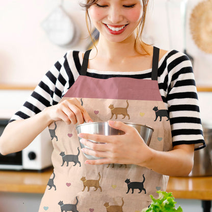 Cats and Hearts Apron