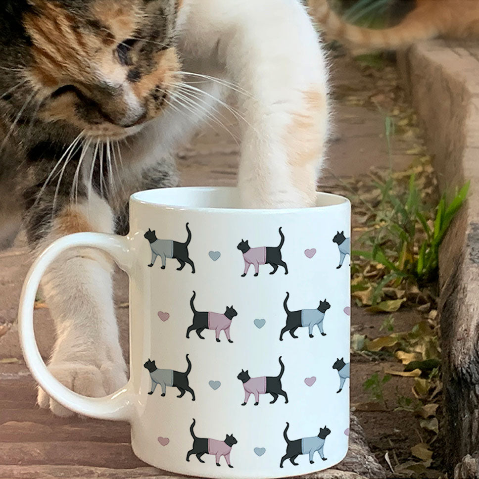 Cats and Hearts Mug