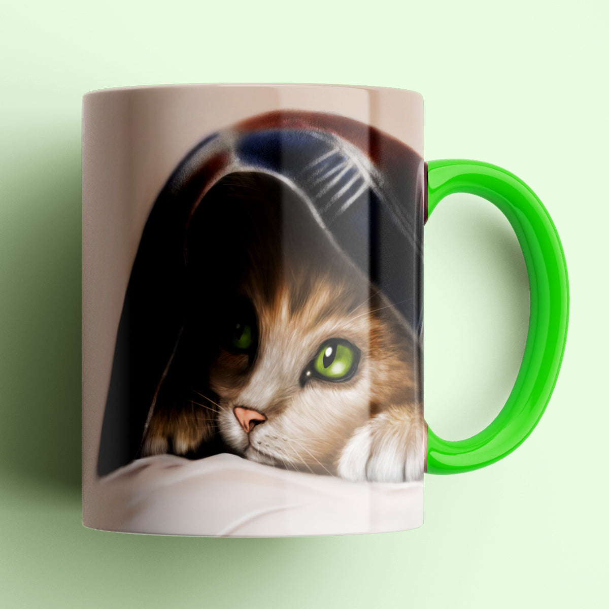 Kitten Under Blanket Mug