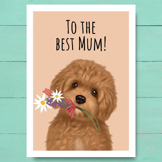 Cavapoo Best Mum Card