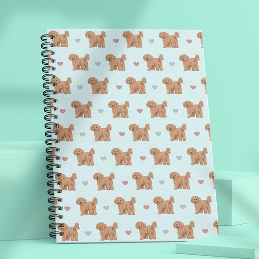 Cavapoos and Hearts Notebook