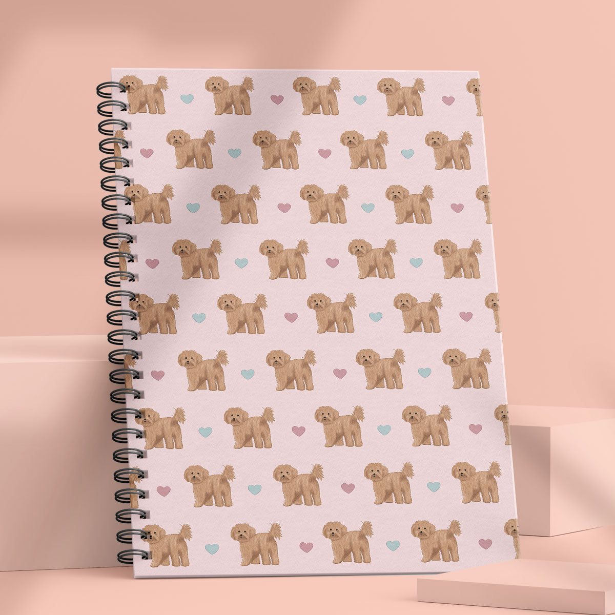 Cavapoos and Hearts Notebook