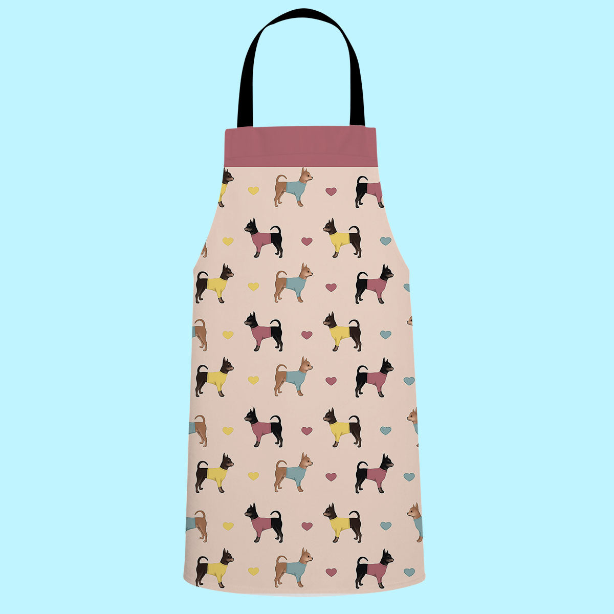 Chihuahuas and Hearts Apron