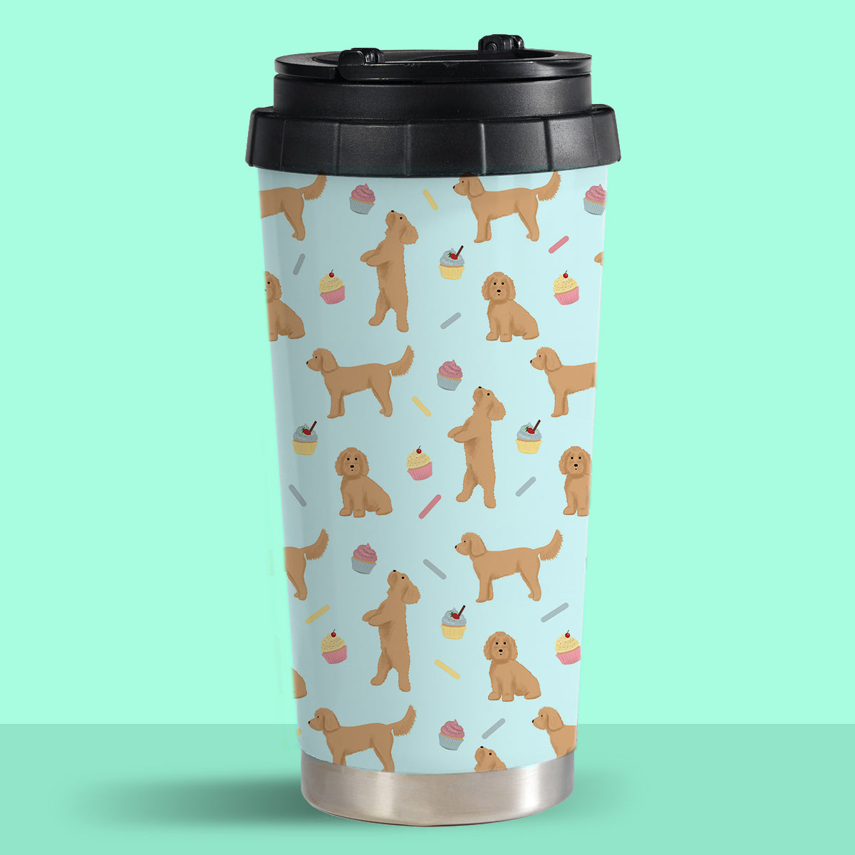 Cockapoos and Cupcakes Travel Mug