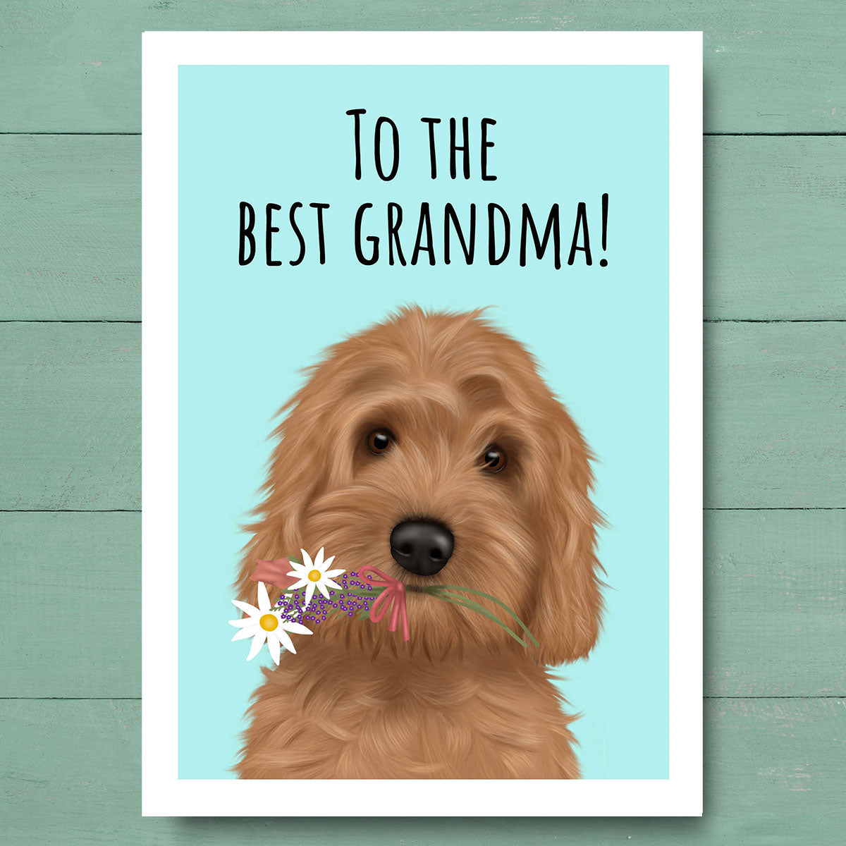 Cockapoo Best Grandma Card