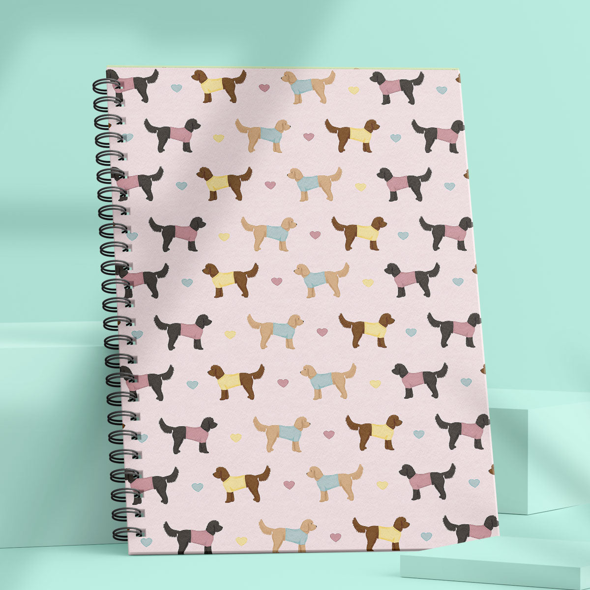 Cockapoos and Hearts Notebook