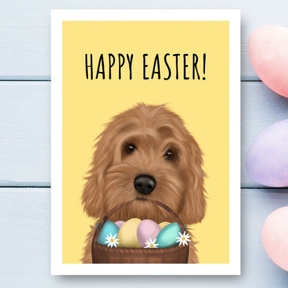 Cockapoo Happy Easter Card