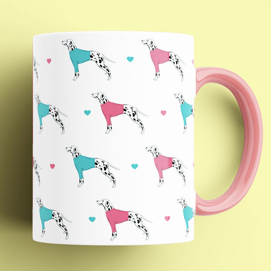 Dalmatian and Hearts Patterned Mug