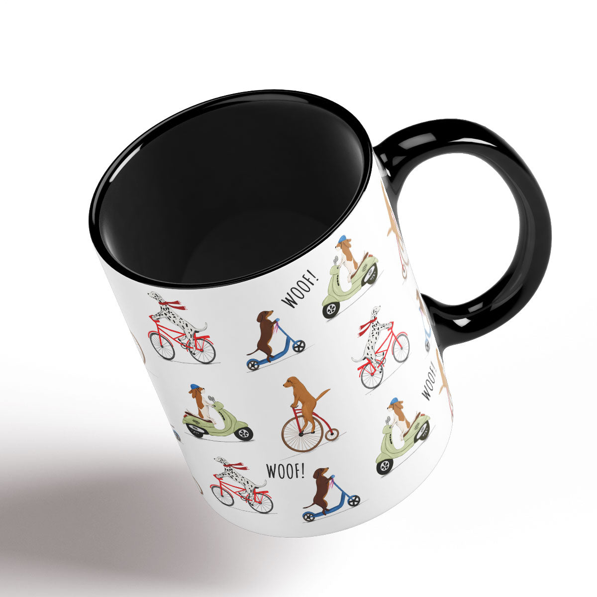 Dogs on Bike Mug