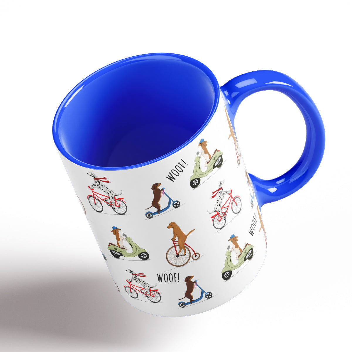 Dogs on Bike Mug