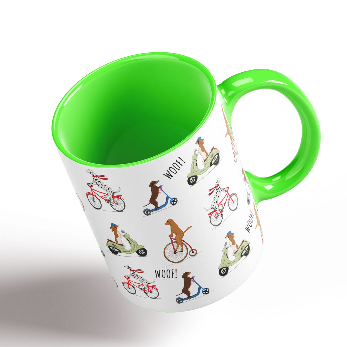 Dogs on Bike Mug