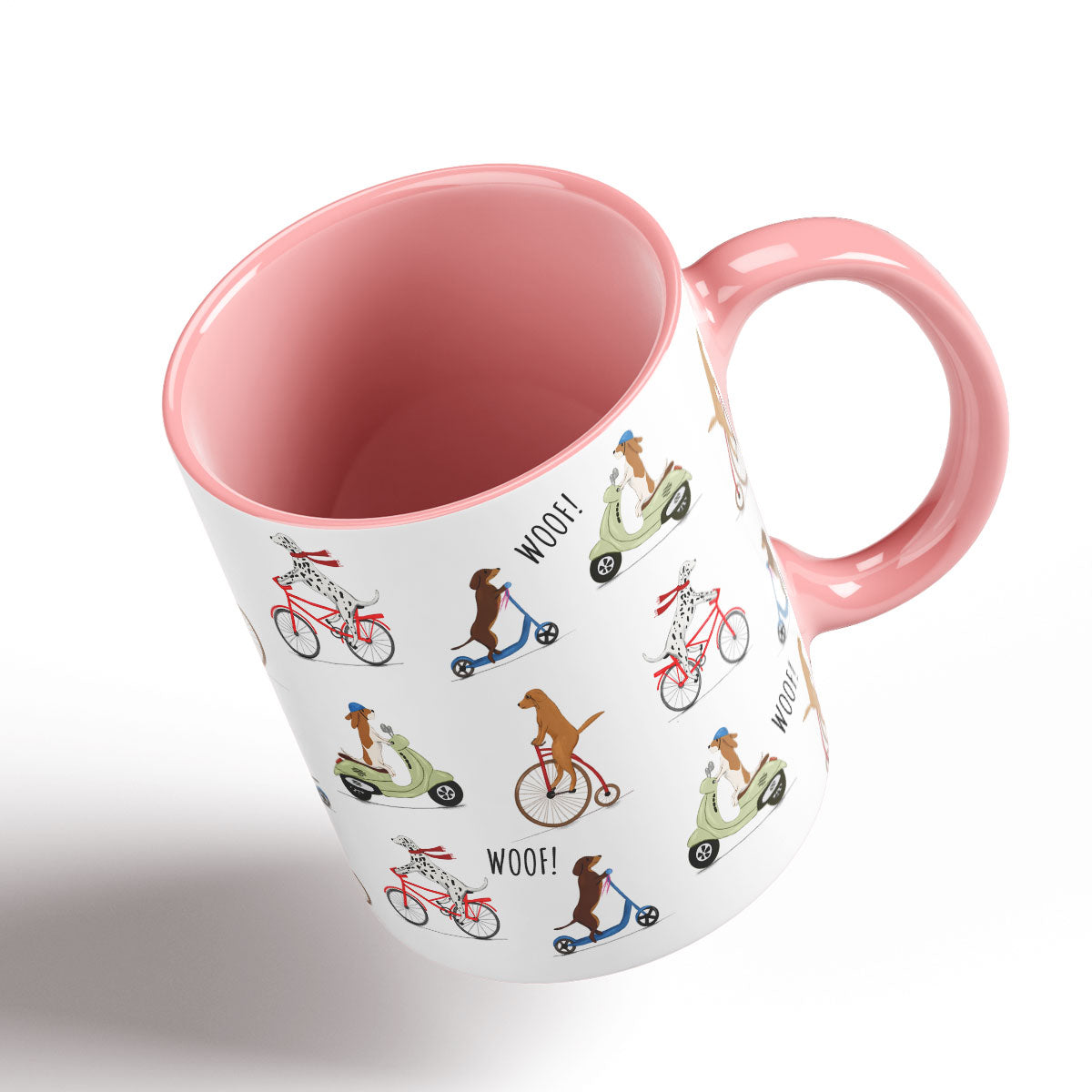 Dogs on Bike Mug