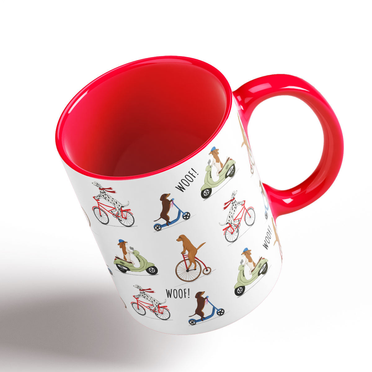 Dogs on Bike Mug