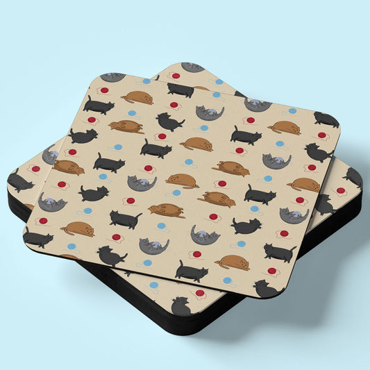 Fat Cats and Wool Drinks Coaster