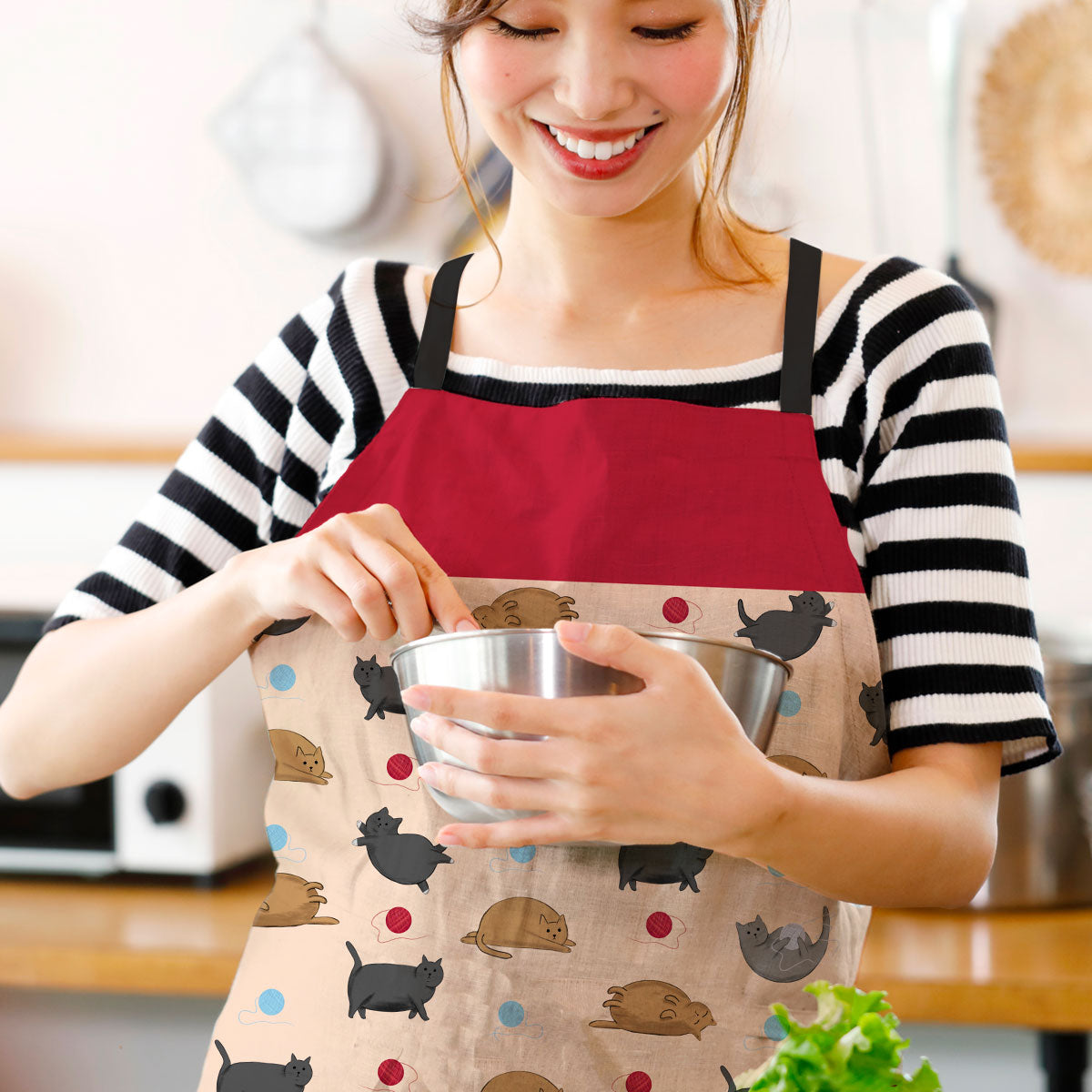 Fat Cats and Wool Pattern Apron