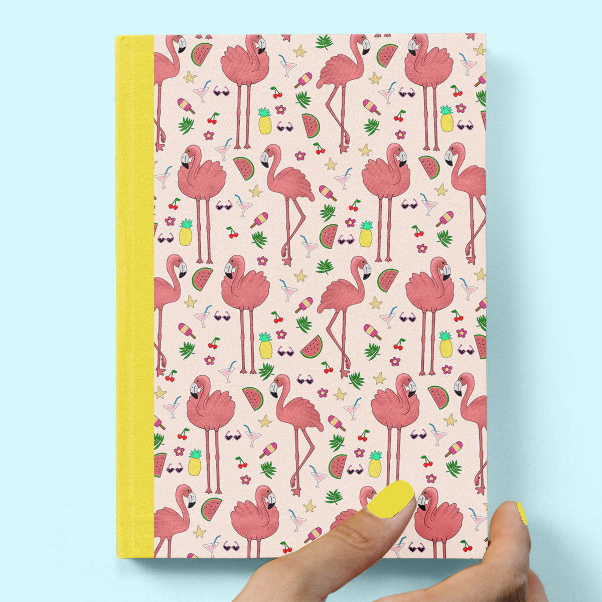 Tropical Flamingos Hardcover Journal