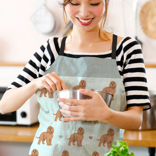 Labradoodles and Hearts Apron