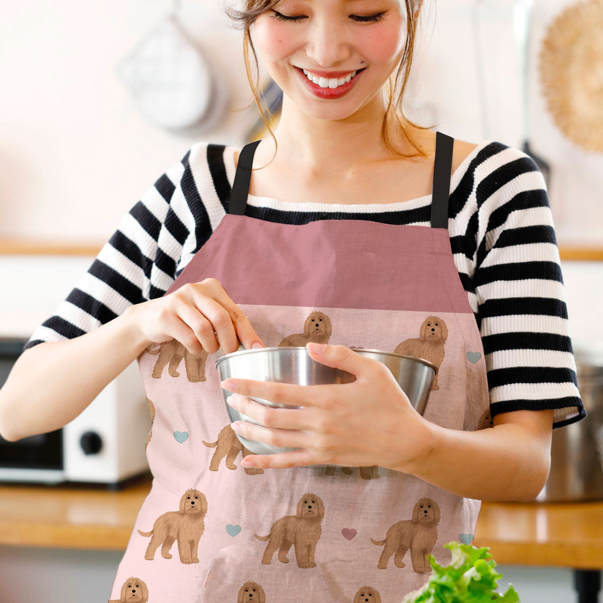 Labradoodles and Hearts Apron