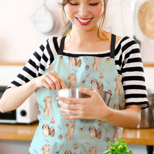 Lhasa Apso and Cupcakes Apron