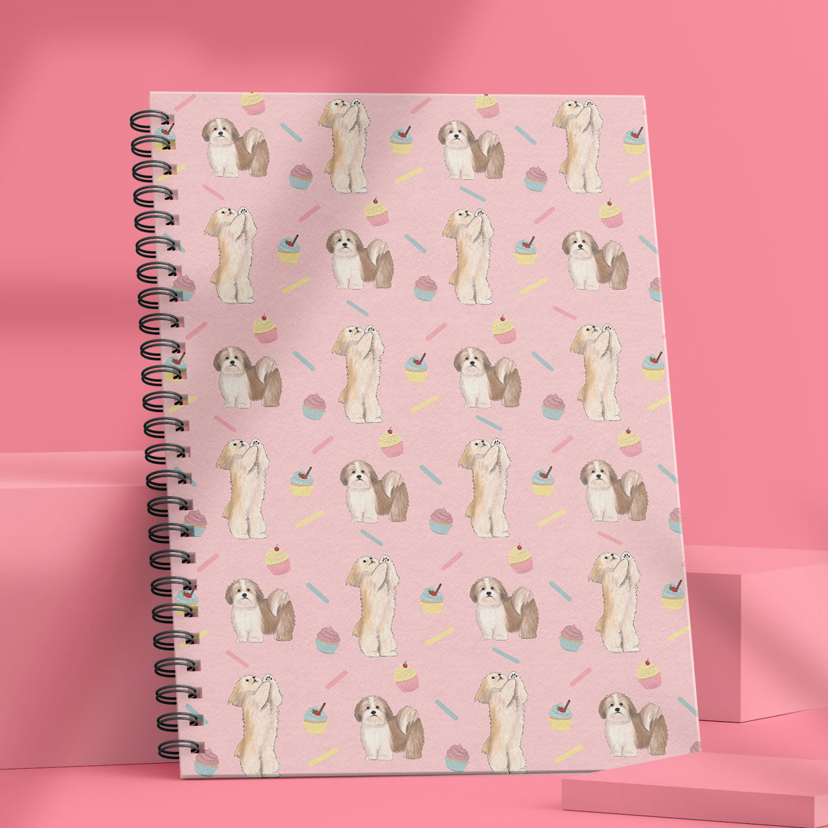 Lhasa Apso and Cupcakes Notebook