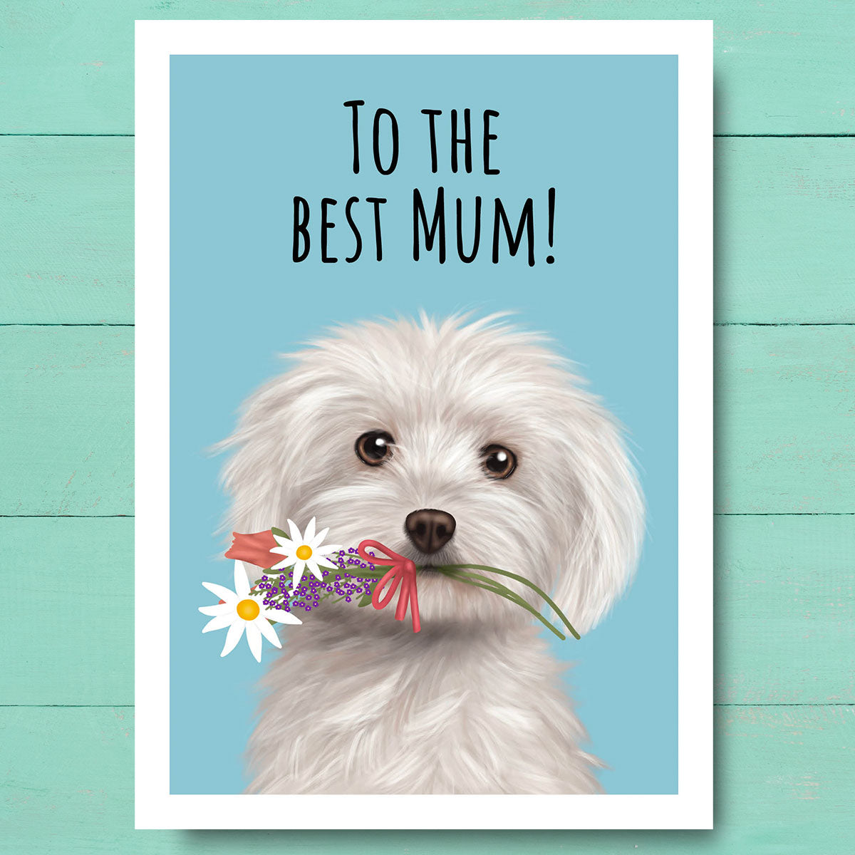 Maltese Best Mum Card