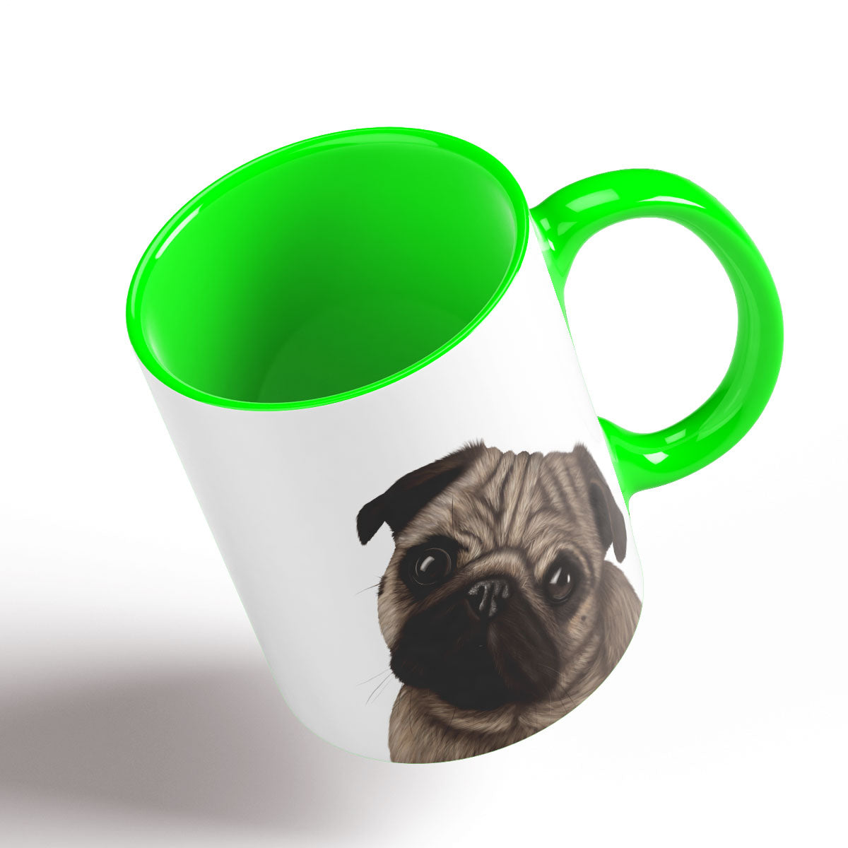 Pug on a mug