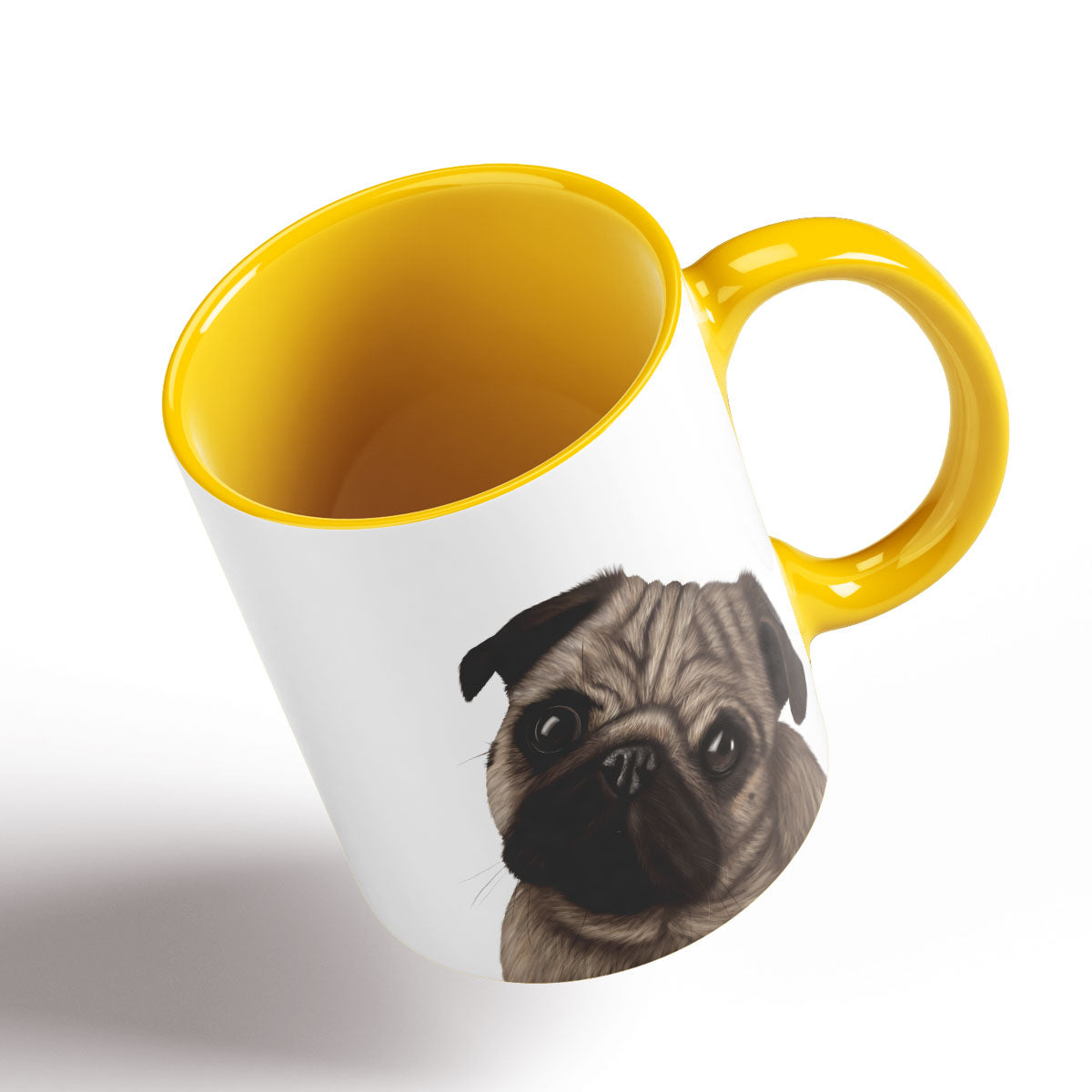 Pug on a mug