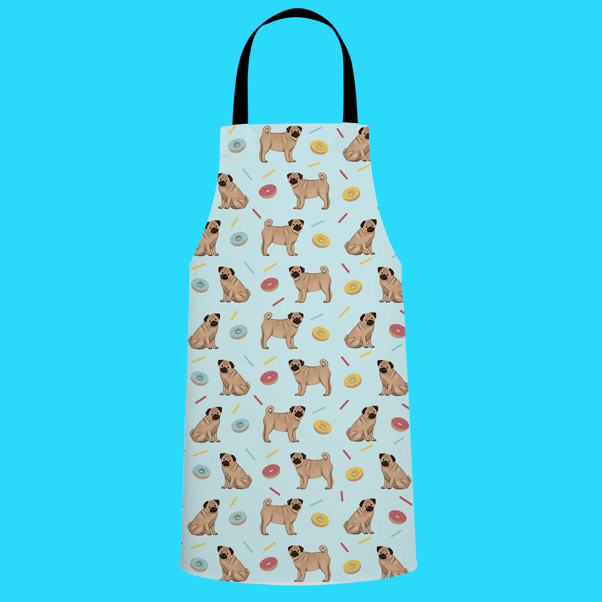 Pugs and Donuts Apron