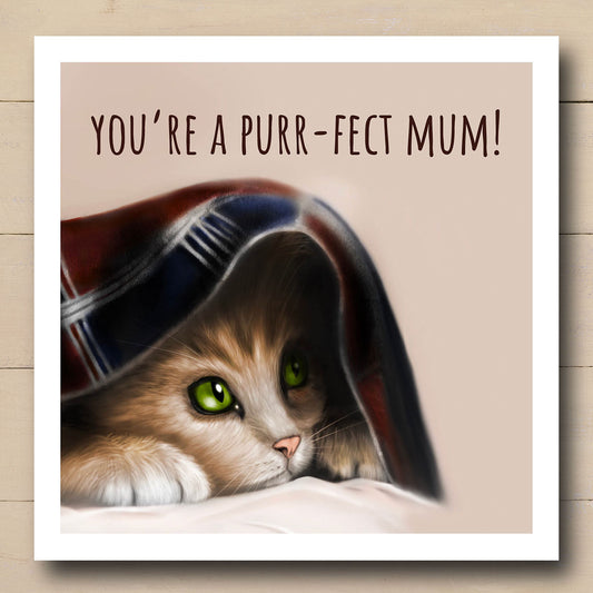 Kitten "Purr-fect Mum" Card