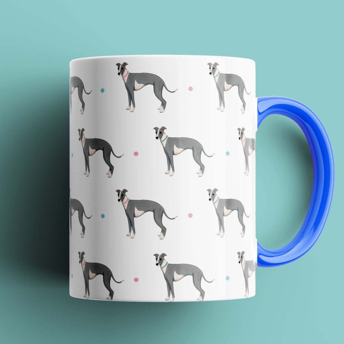 Whippet Patterned Mug