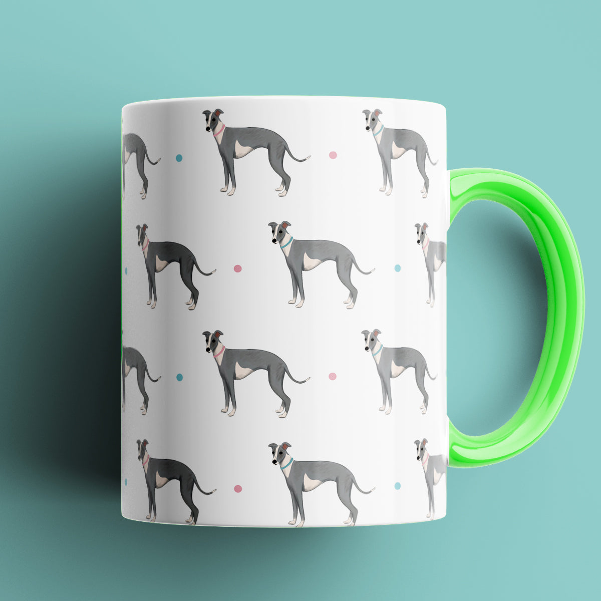 Whippet Patterned Mug