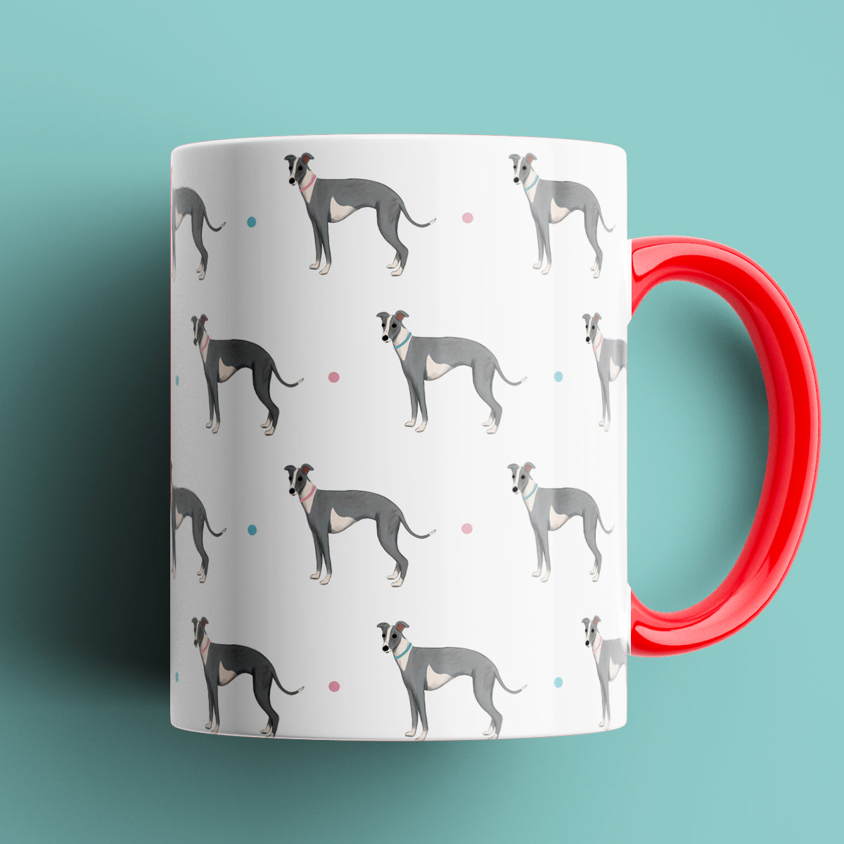 Whippet Patterned Mug