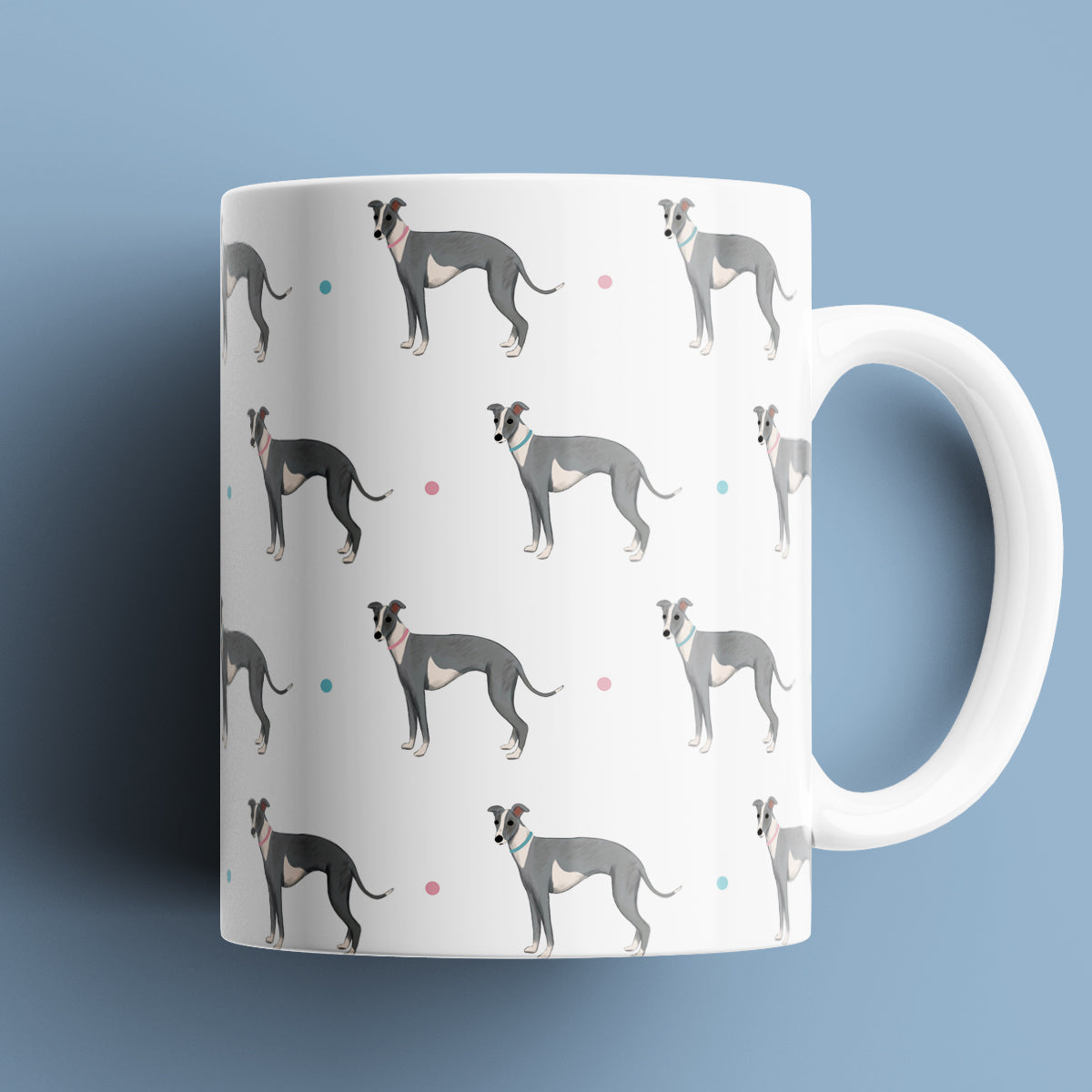 Whippet Patterned Mug