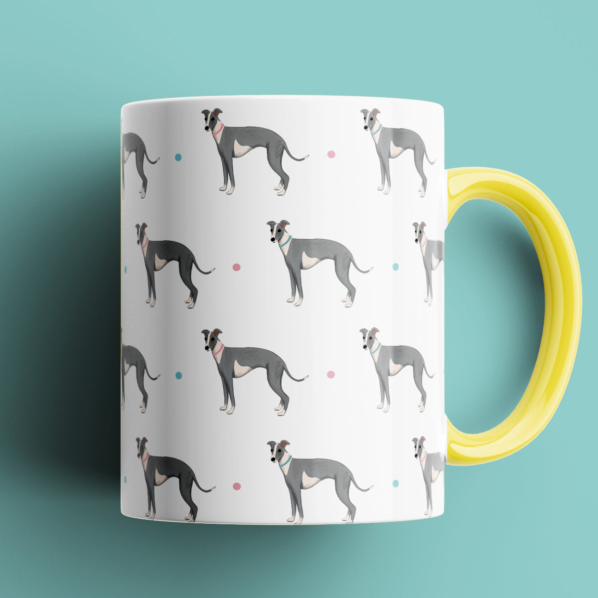 Whippet Patterned Mug