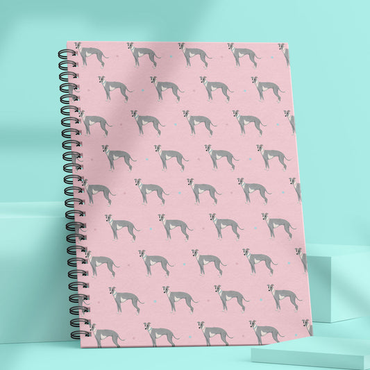 Whippet Patterned Notebook